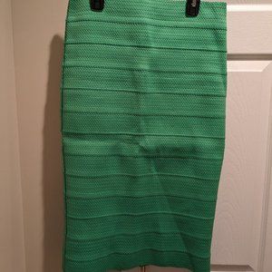 New York & Co Green Skirt Size S